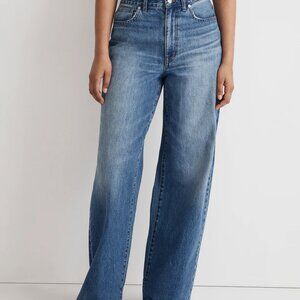 Madewell Curvy Superwide Leg Jeans in Fannin Wash